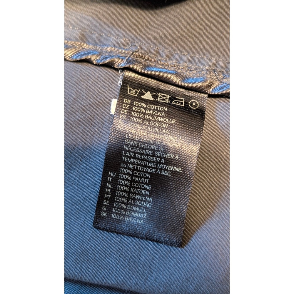 HM Gray Cotton Utility Jacket Ruffle Collar Drawstring Waist Size 6 gorpcore - Picture 8 of 11